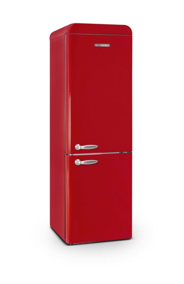 Schneider Vintage Combined Fridge-Freezer 304 L Red - Image 2