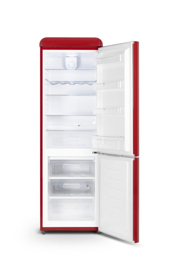 Schneider Vintage Combined Fridge-Freezer 304 L Red - Image 3