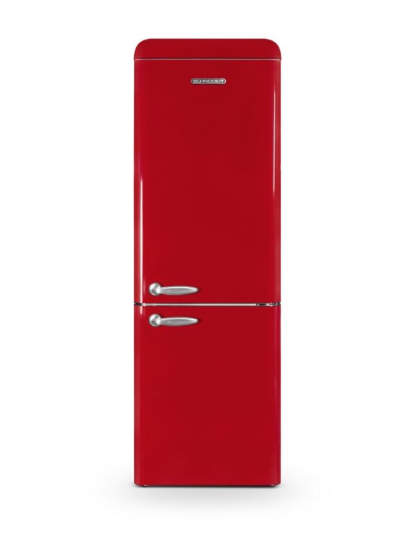 Schneider Vintage Combined Fridge-Freezer 304 L Red