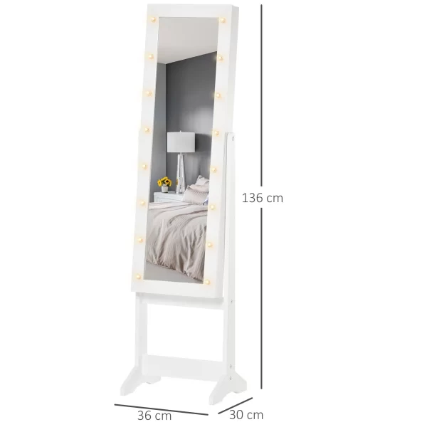 Badge Wardrobe with adjustable mirror and LED lights - Image 3