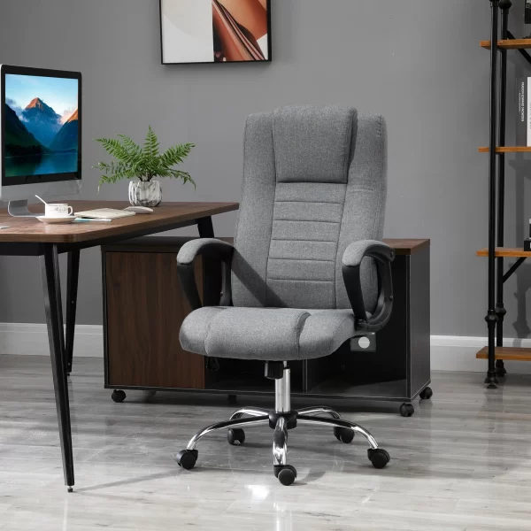 Ergonomic Presidential Office Chair Tilting and Padded with Adjustable Height and Tilt, 62 x 76 x 110-119cm - Image 2