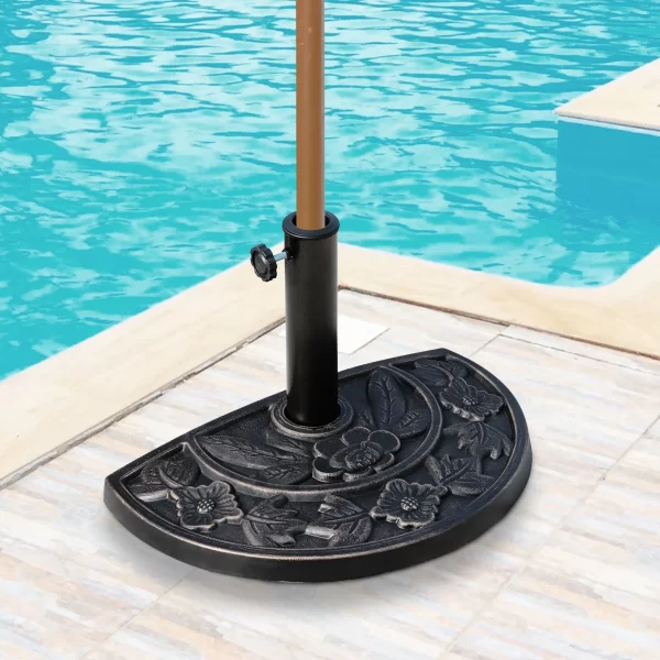 Outsunny base for adjustable resin umbrella with 9 kg knob 50x31x32cm - Image 2