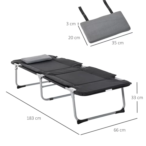 Folding Camping Deckchair/Bed - Image 3