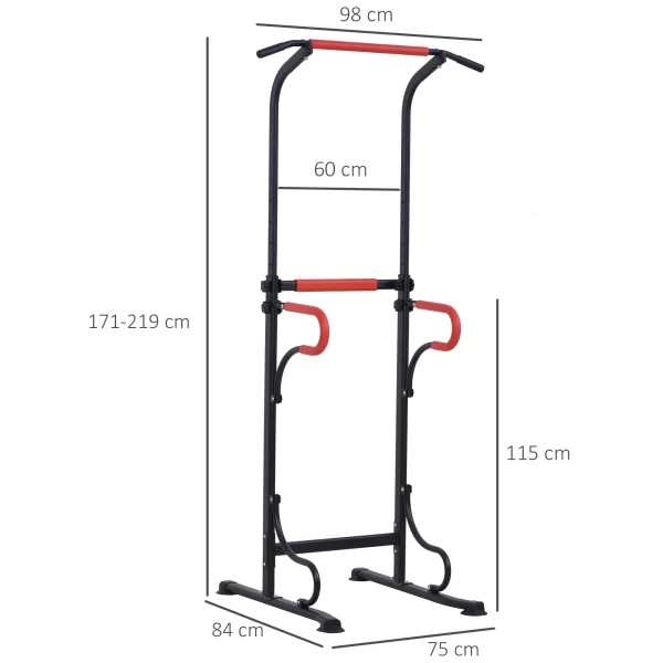 Fitness Bar 171-219cm | Red - Image 3