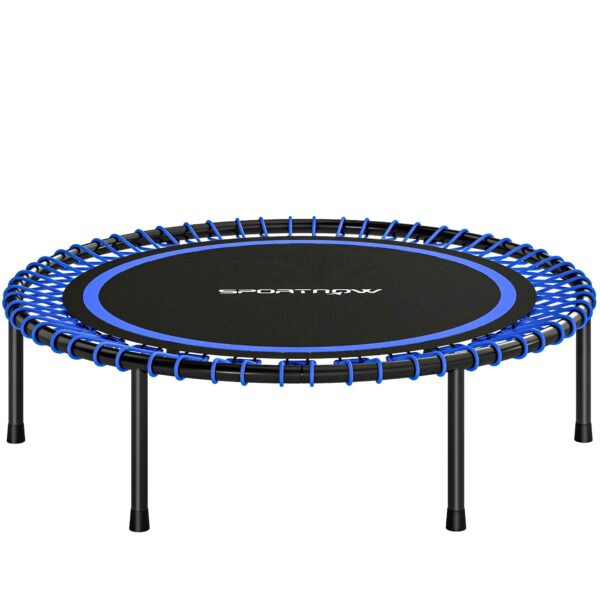 36-String Fitness Trampoline in Steel and PP, Ø114x31 cm, Blue
