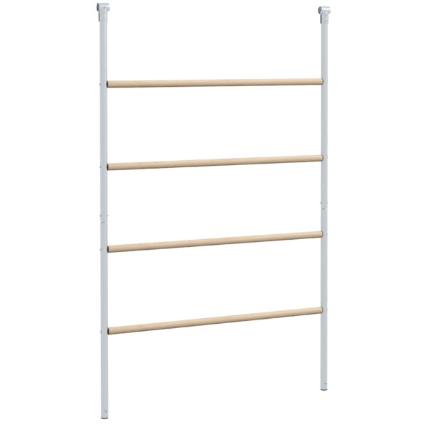 PawHut 4-Tier Chicken Perch for 4-6 Chickens Made of Wood and Galvanized Steel, Wood Color