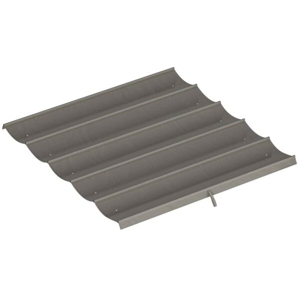 Outsunny Replacement Canopy for 3x3m Gazebo with 10 Drainage Holes, Light Grey