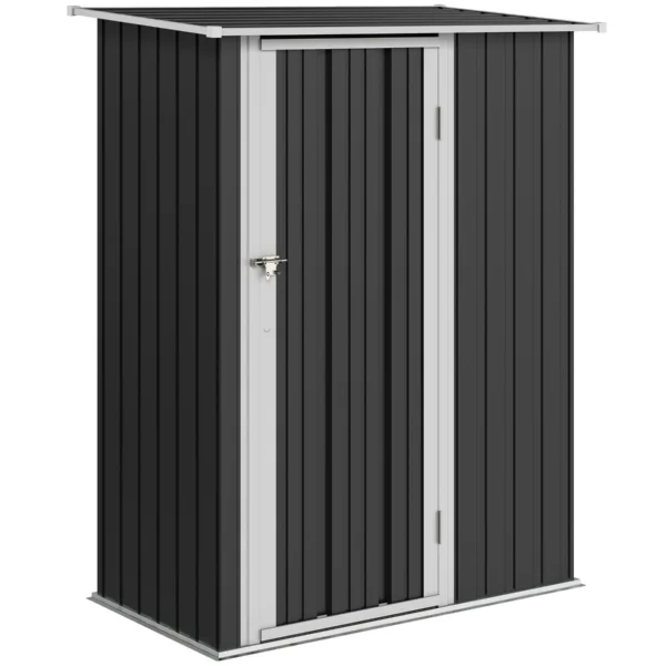 Outsunny Waterproof Steel Tool Shed 142x84x189cm