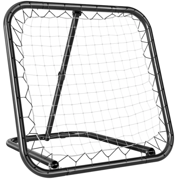 Metal Soccer Rebounder with Adjustable Angle, 78x84x65-78 cm