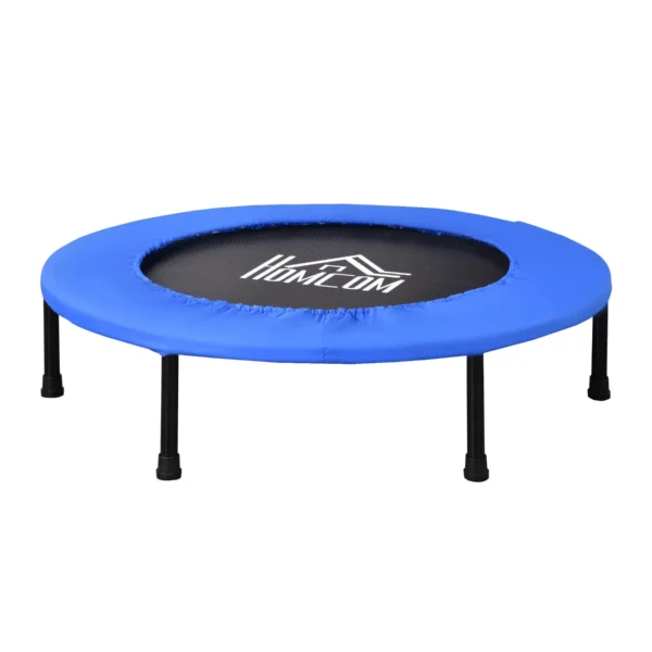 Trampoline for Training with 30 Springs, Made of Steel, Plastic and PP, Ø91x22.5 cm, Black and Blue