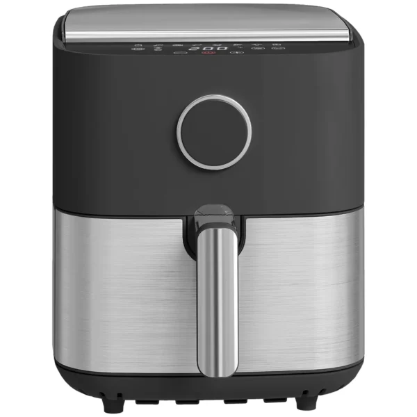 8L Air Fryer, 1700W Air Fryer with 8 Programs and 360° Hot Air Circulation, LED Display, Black