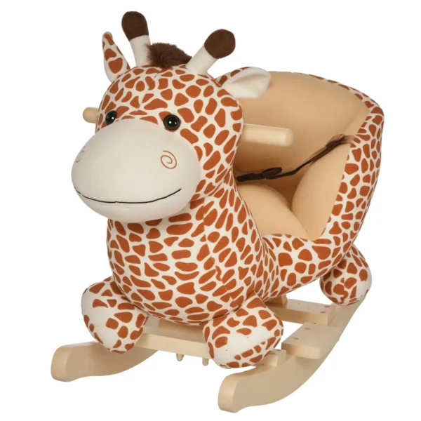 Wooden Giraffe Rocking Horse for Children 60x33x45cm