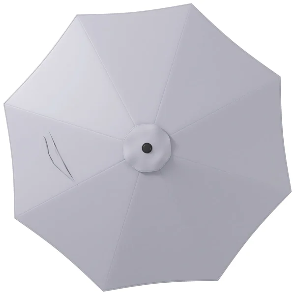 Umbrella Cover Ø295 cm in Water-Resistant Gray Polyester with Top Air Intake