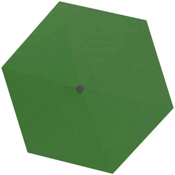 Replacement Canopy for Umbrella Ø3 m with Air Vents for Wooden and Steel Frames, Green