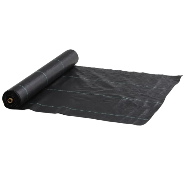 100x2m Breathable and Anti-UV Polypropylene Black Mulch Sheet