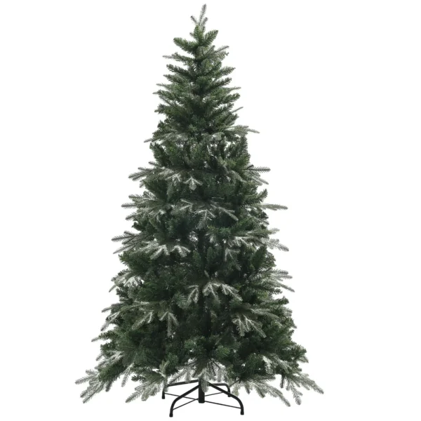 Snowy Christmas Tree with 850 Branches and Sectional Design, in Plastic and Steel, Ø110x180 cm, Green