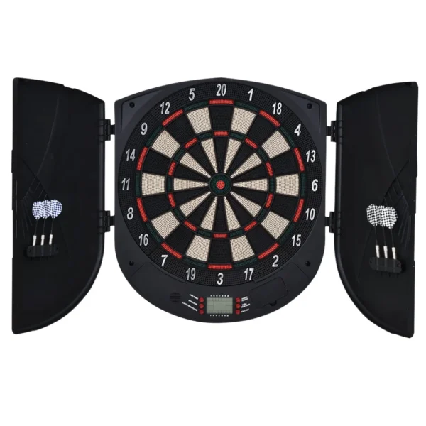 8 Player Electronic Dartboard with 6 Darts, LCD Screen, 2 Doors and 26 Game Modes