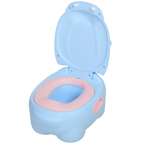 Baby Potty 6 Months-48 Months Non-Slip Hippo Blue (40x30x23cm)