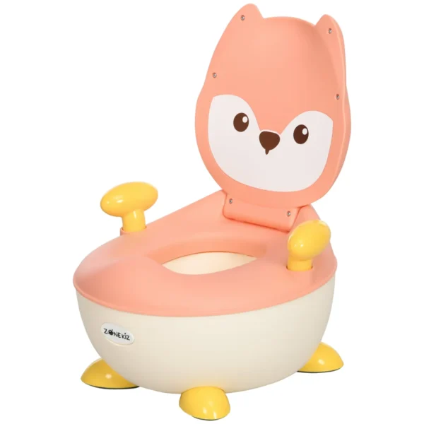 Baby Potty with Backrest, Removable Tub and Armrests, Ages 6 Months-3 Years, Pink