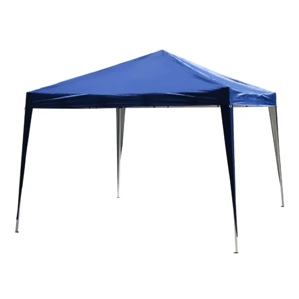 Gazebo Steel Frame Folding Oxford Fabric Covering Blue 3x3m