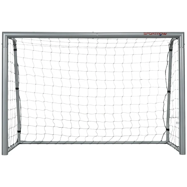 SPORTNOW GRAY FOOTBALL DRAW 240x85x160 cm with screws and pickets included, in PE and metal