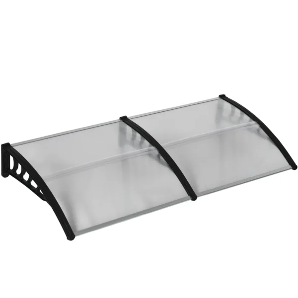 Modern Canopy in Polycarbonate, Aluminum and PP for Balconies, Windows and Doors, 200x96x27 cm