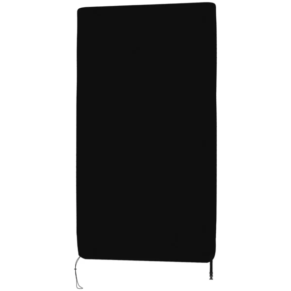 Ping Pong Table Cover 257x153x5 cm in Black Polyethylene with Buckles and Zippers included