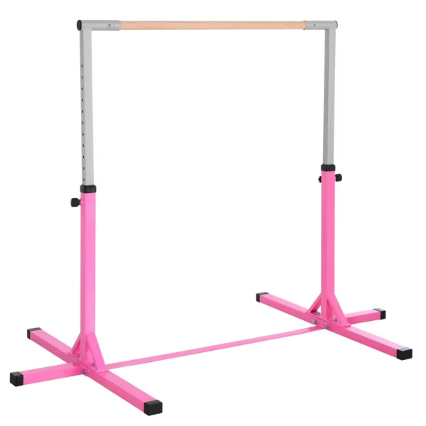 Height Adjustable Gymnastics Barre (92-150cm) for Children Max. 75kg, Pink