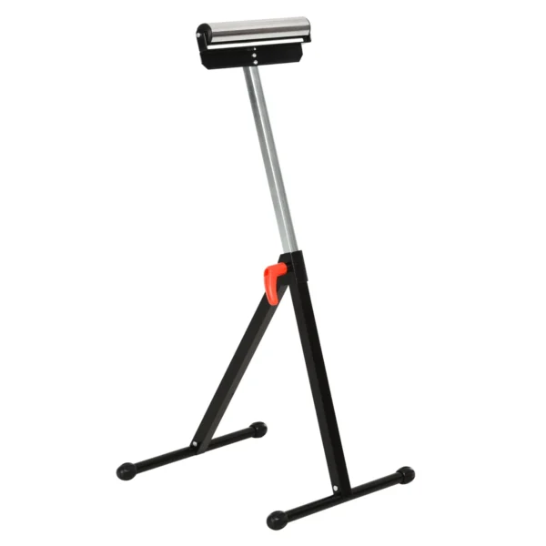 Height Adjustable Metal Roller Stand, Foldable and Space Saving Design, 44x50x68-110 cm