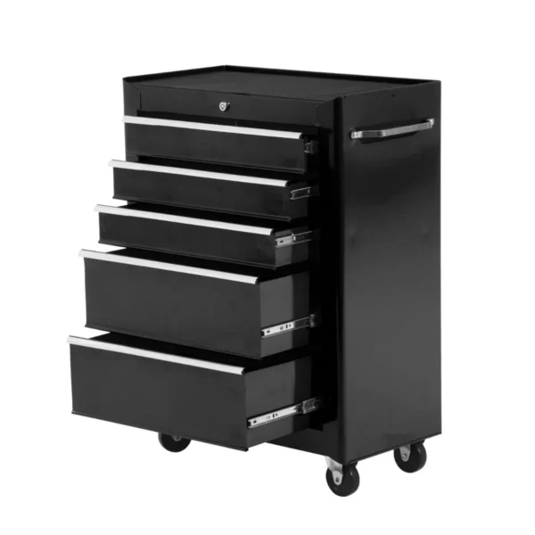 Black Multi-Use Garage Trolley | Board of Utensils For Mechanics | 61.5x33x85cm