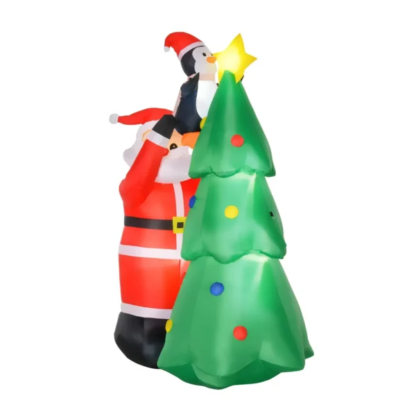 Inflatable Santa Claus with LED lights