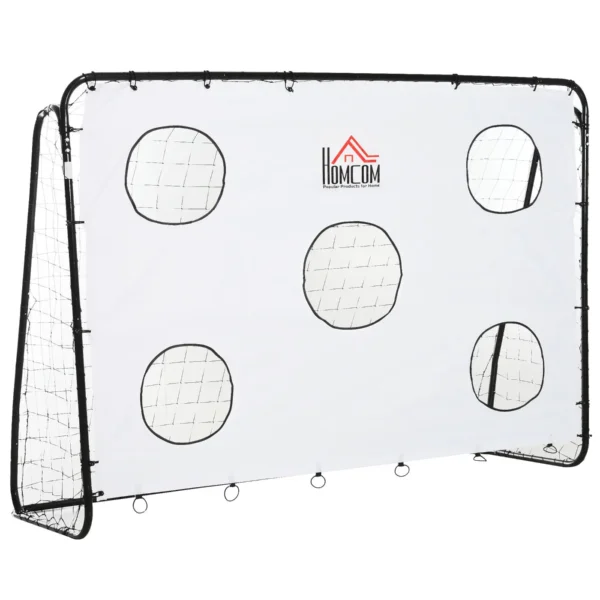 Football door for children and adults Network in PE in metal Oxford black black