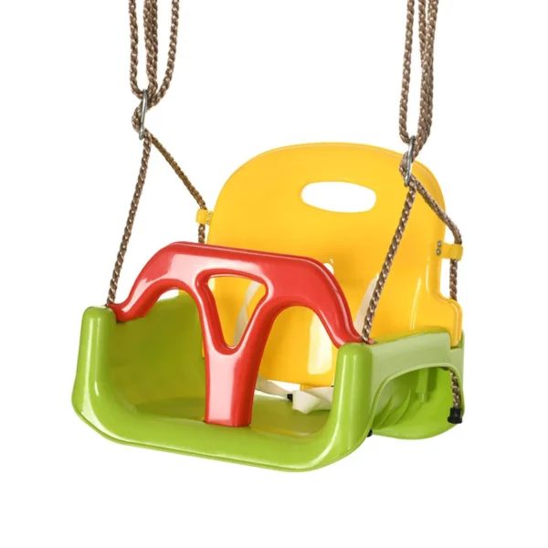 Baby Swing 9-36 Months PP and PE with Adjustable Rope and Belt, 42x33x120-180 cm