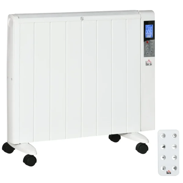 White Electric Heater | 1000/2000W | 75x31x66.5 cm