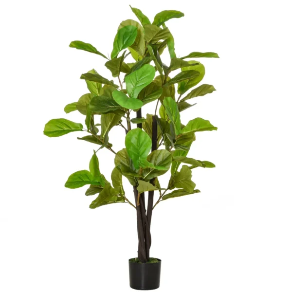 Ficus Artificial 130cm for interiors and exteriors, realistic artificial plant with 78 leaves