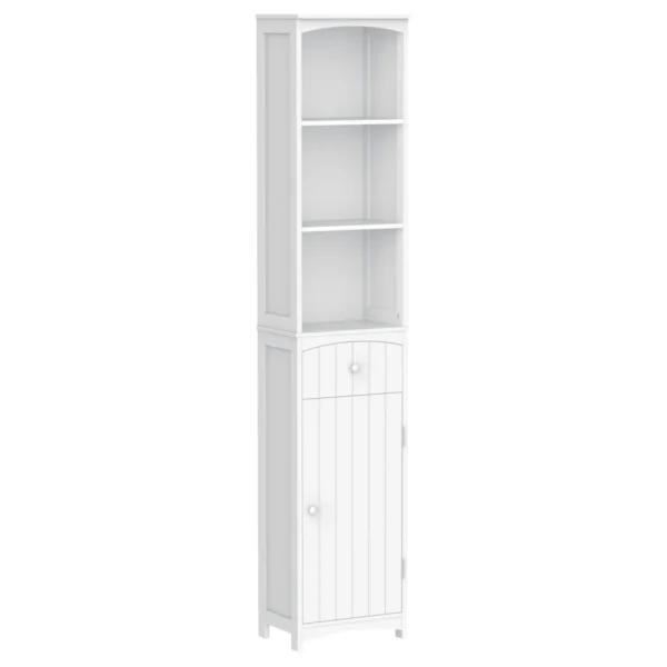 Column Cabinet MDF white saving for bathroom 35x24x170cm