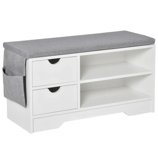 SCANDIERA SAVING, WOOD, BIANCO, 80.5x30.5x43.5cm