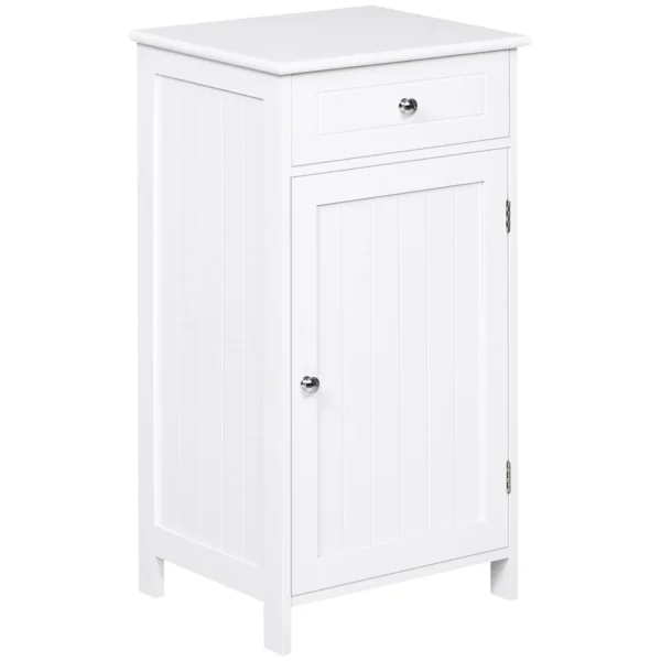 Kleankin Bathroom cabinet with door and white drawer 43 x 34 x 77cm