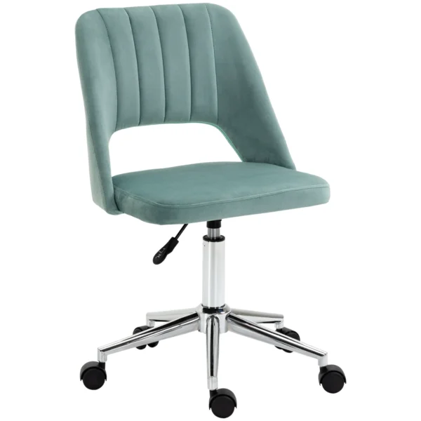 Winter chair of house padding swivel and adjustable height - green height