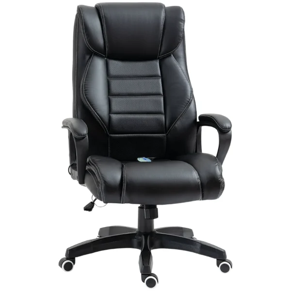 Ergonomic massant and managerial massacle chairman in black -like
