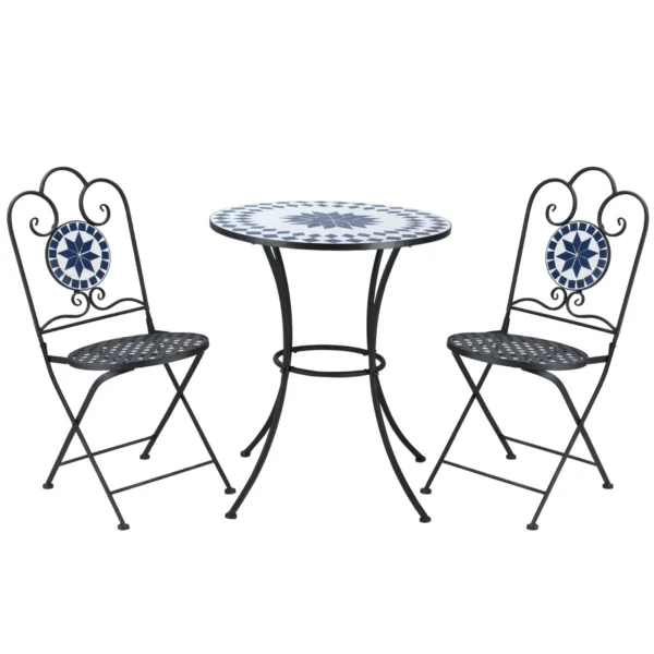 MOSAIC | 3 Pcs Garden Table and Chairs Set