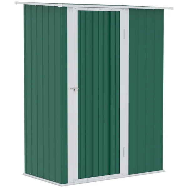 Green Garden Steel Tool Shed 142x84x189cm