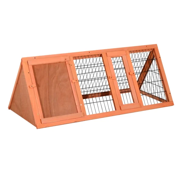 Rabbit and Pet Cage, Fir Wood Rabbit Hutch 118 x 50 x 45 cm