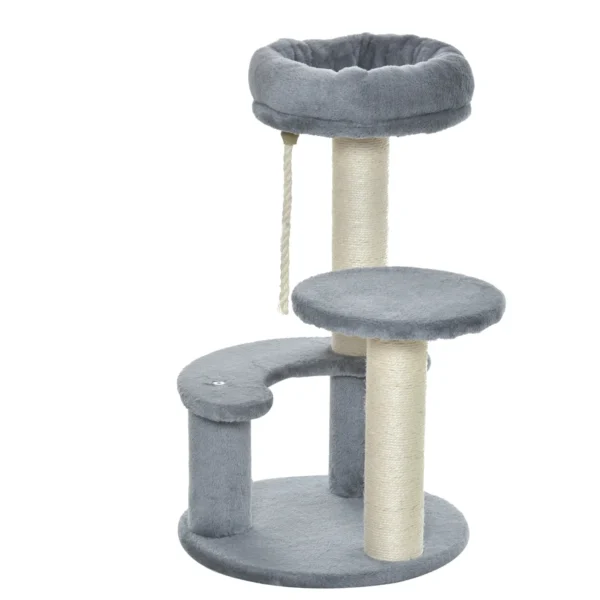 Cat Tree for cats with Scratch Pole, 40x40x225-285 cm
