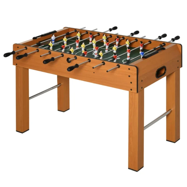 Professional Table Football for Adults and Family in MDF, Billiards Table with 2 Balls, Scoreboard and 22 Players, 122x61x80.7cm