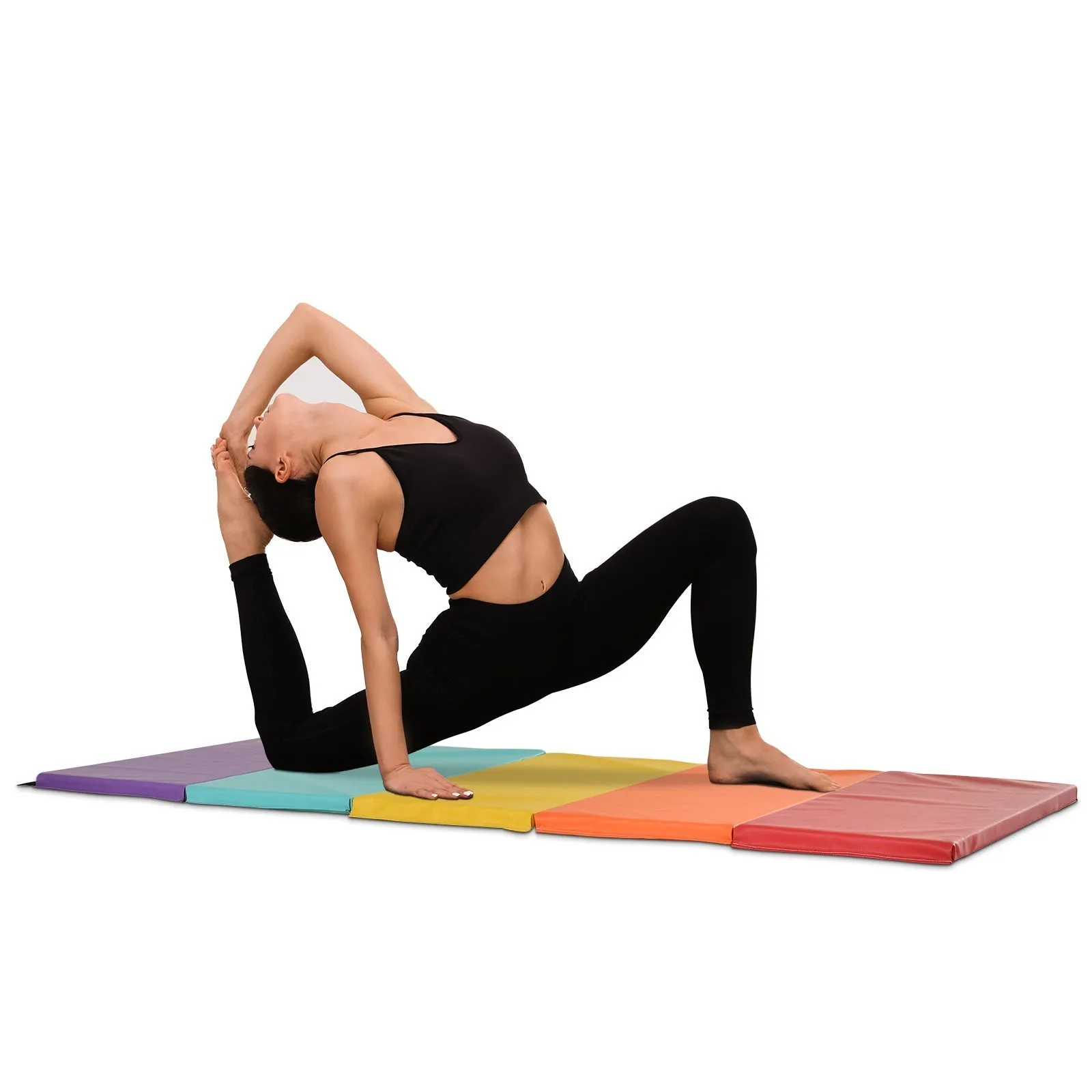Fitness Mat for Gym and Home, 5 Folding Panels, 195x76x3cm - Image 2