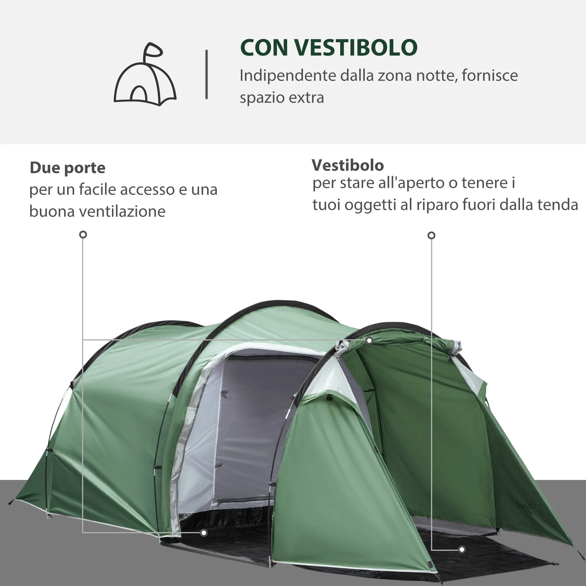 Camping Tent for 4 people - Image 3