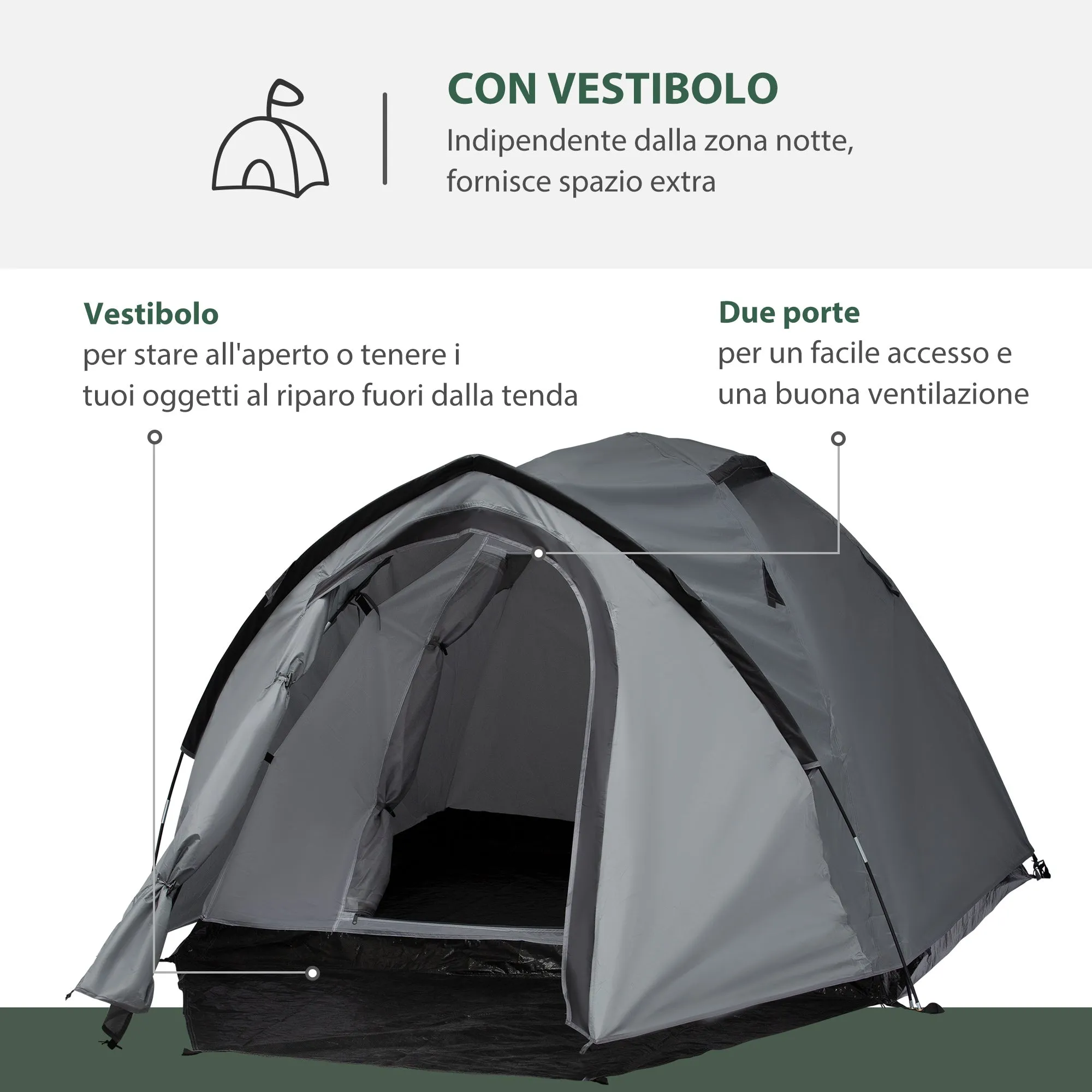 Camping Tent for 4 people - Image 3