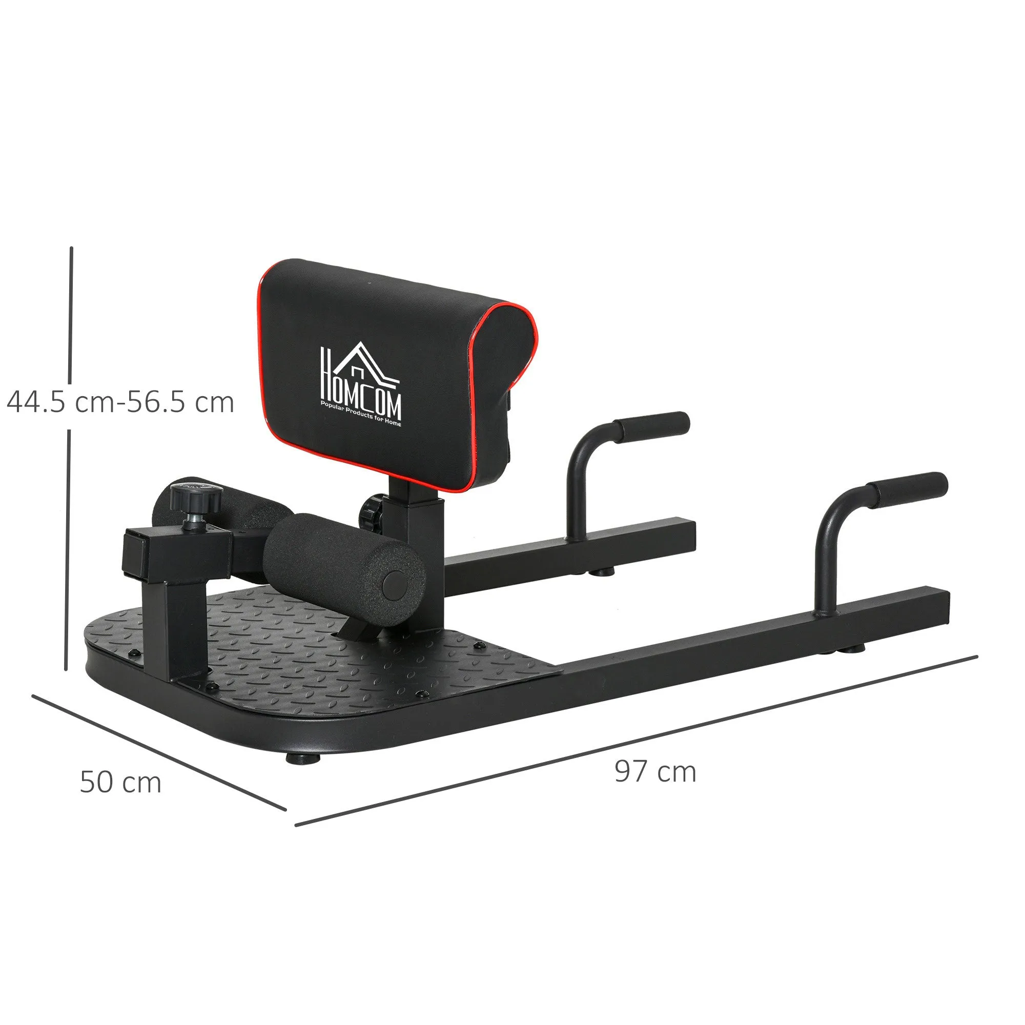 Squat Machine Deep Sissy Squat Sit Up Push Up Adjustable Steel 50x97x44.5-56.5cm - Image 3