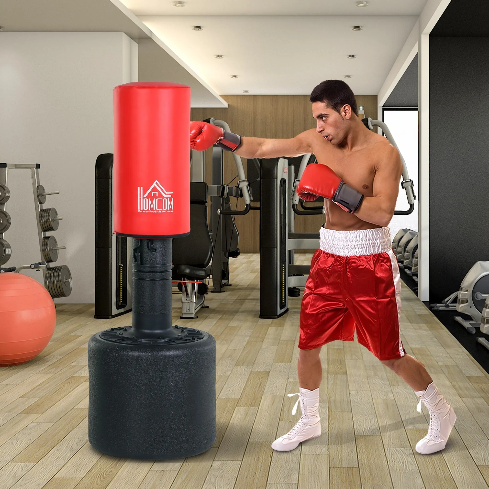 Boxing Sacco from the ground adjustable height 145-172cm with filled base - Image 2